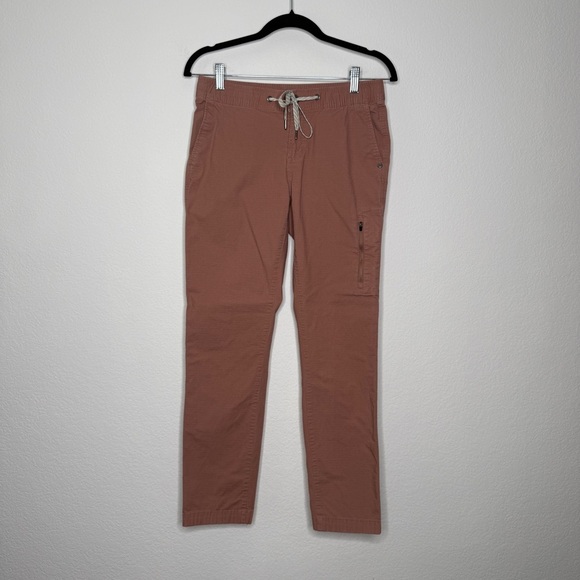 Vuori Ripstop Pants Light Terracotta Size S Waist Tie Zipper Pockets - Picture 1 of 5